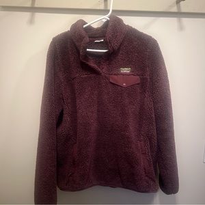 LL Bean High Pile Fleece Pullover